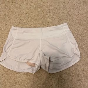 Lululemon white shorts